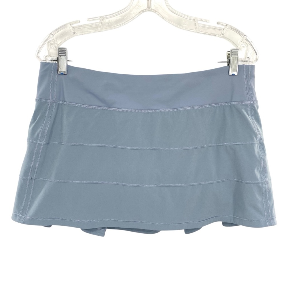 Lululemon Pace Rival Mid Rise Skirt in Chambray Size 10